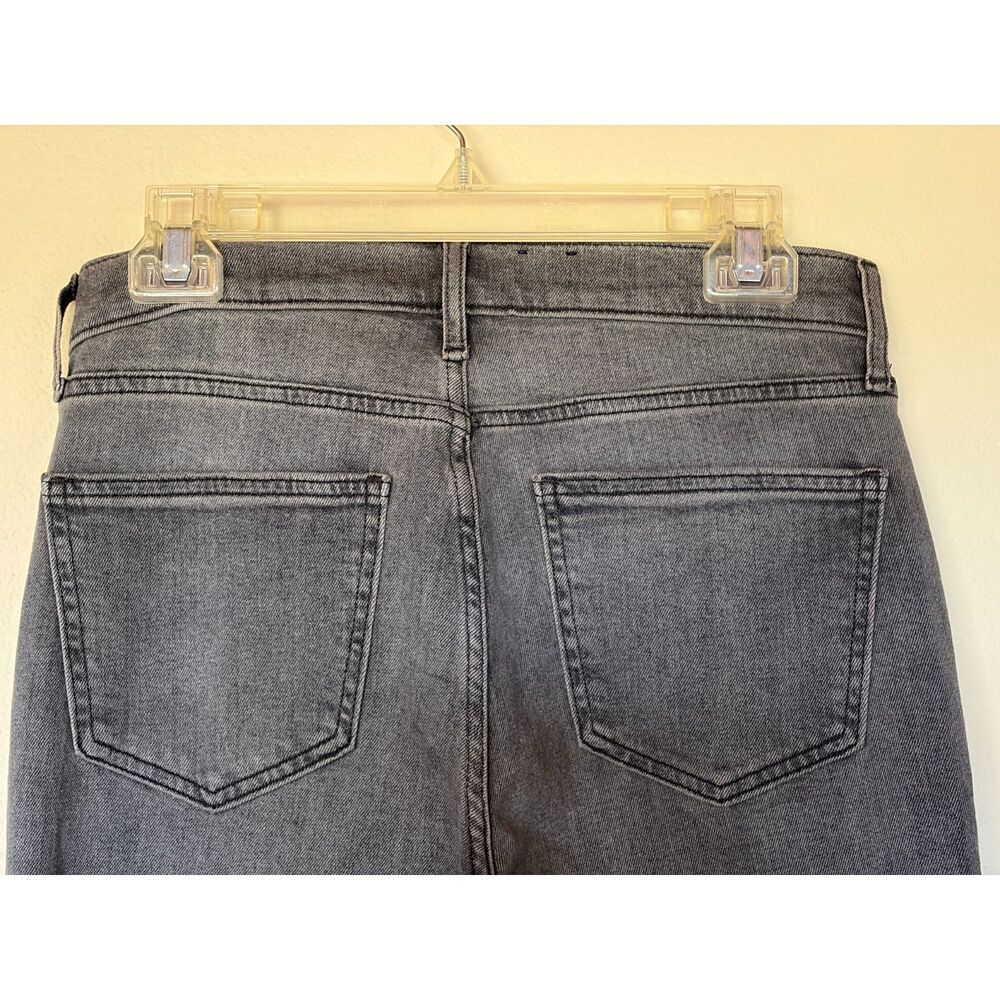 Gap Vintage Slim Mid Rise Jeans Size 28/6 Tall Gray Wash Stretch Denim - Picture 7 of 8